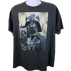 Official Star Wars Darth Vader selfie t-shirt size XL gray